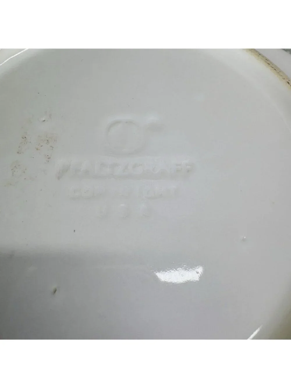 Pfaltzgraff HERITAGE WHITE Multisided Castle Mark Stoneware Salad Plates Set 6